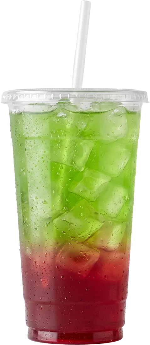 Thé Hulk, vert lime et rouge canneberge